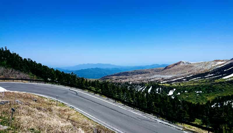 群馬ドライブツーリングでおすすめのデートコースの志賀草津道路