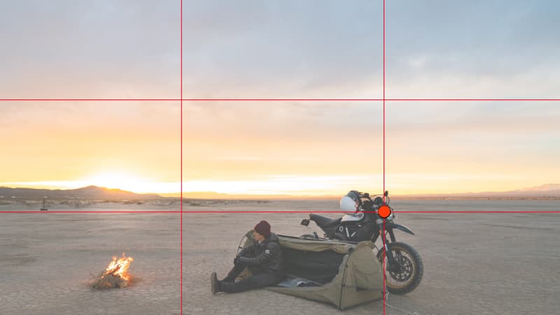 三分割構図【バイク写真撮り方のコツ】