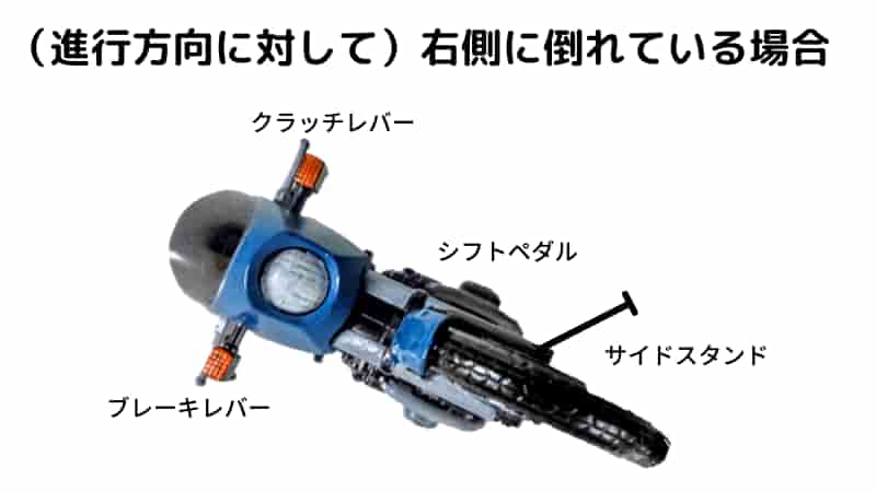 教習所用 バイクの起こし方 背筋太もも大きな筋肉を効率よく使うコツ Okomoto
