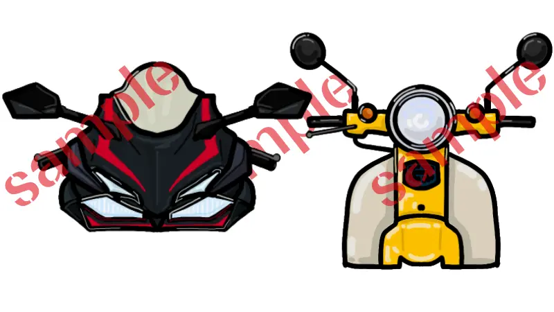 かわいいバイクイラスト かっこいいバイクイラスト作成します バイク以外もok Okomoto